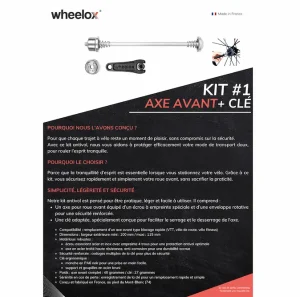 Kit antivol vélo axe de roue AVANT wheelox® – Image 3