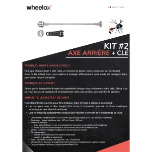 Kit antivol vélo axe de roue ARRIÈRE wheelox® – Image 3