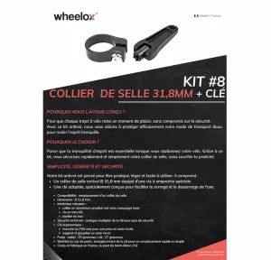 Collier de selle antivol Ø31.8 wheelox® – Image 3