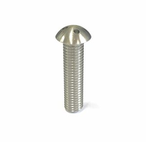 Vis M12 x 60 - Inox - Tête bombée - 3 trous