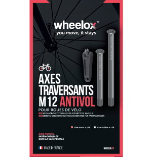 Kit antivol vélo axe traversant ARRIERE M12 wheelox® - Pas de 175 – Image 2