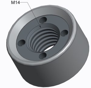 Écrou antivol M14