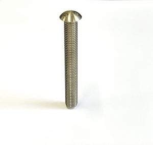 Vis M10 x 80 - Inox - Tête bombée - 3 trous - Ø16mm